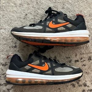 Nike Air Max Black and Orange Shoes boys